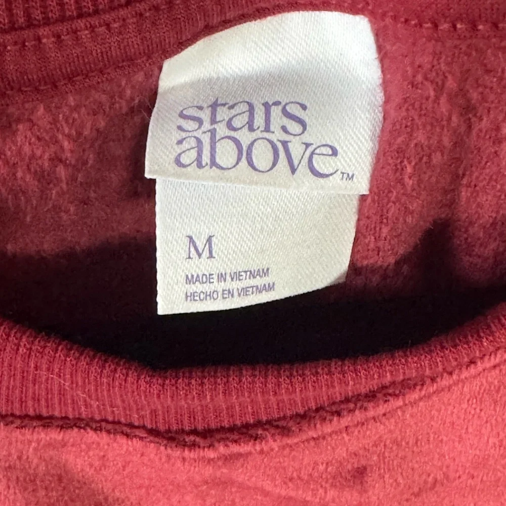 Stars Above Velvet Maroon Sweatshirt - Picture 3 of 5